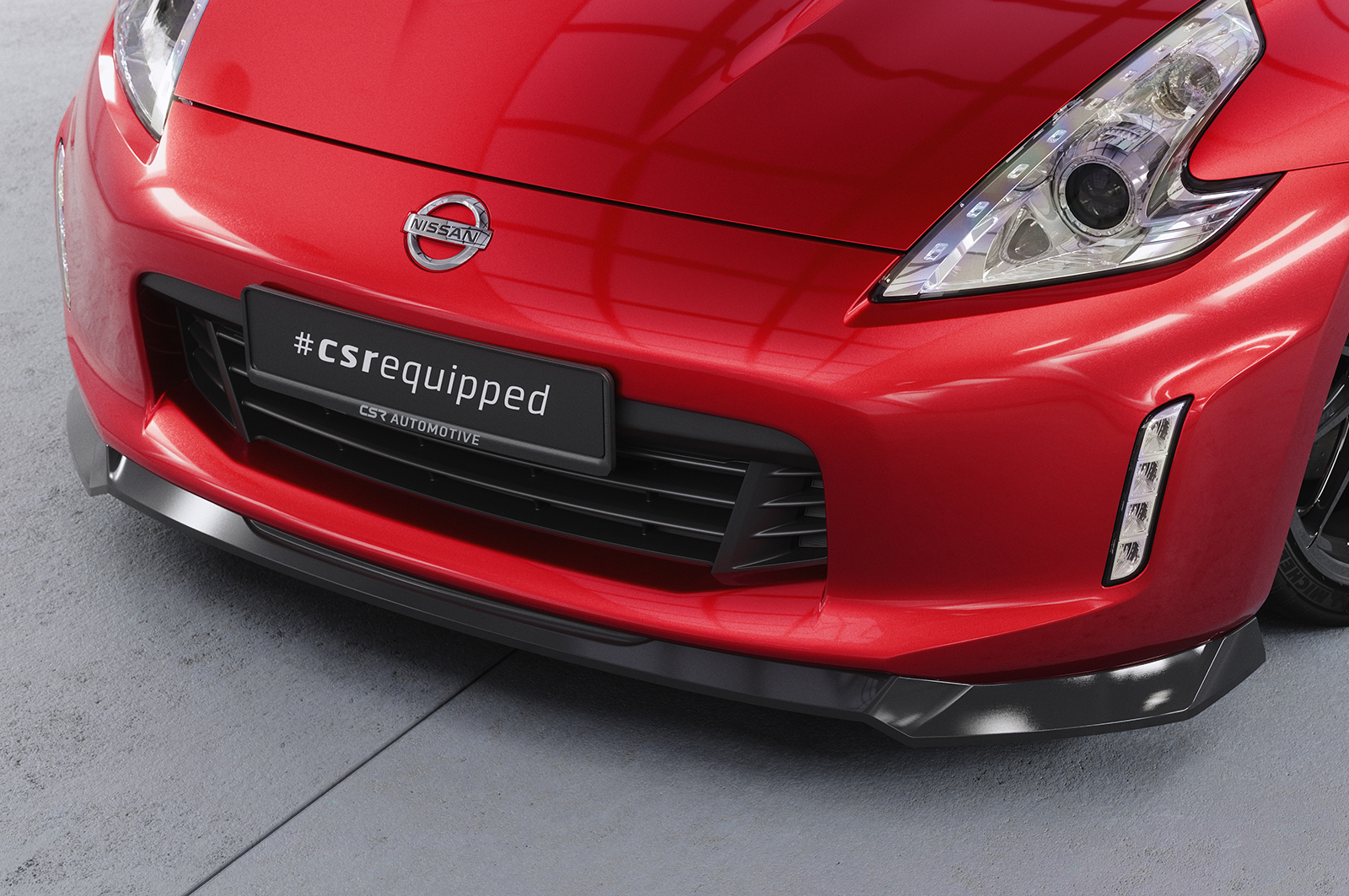 Lame de parechoc avant pour Nissan 370Z (Z34) toutes carrosseries (2013-2020) - Fabriqué en ABS (6 finitions au choix)