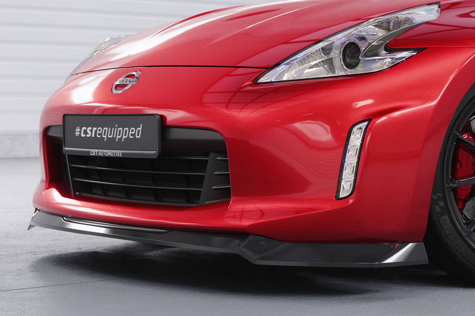 Lame de parechoc avant pour Nissan 370Z (Z34) toutes carrosseries (2013-2020) - Fabriqué en ABS (6 finitions au choix)