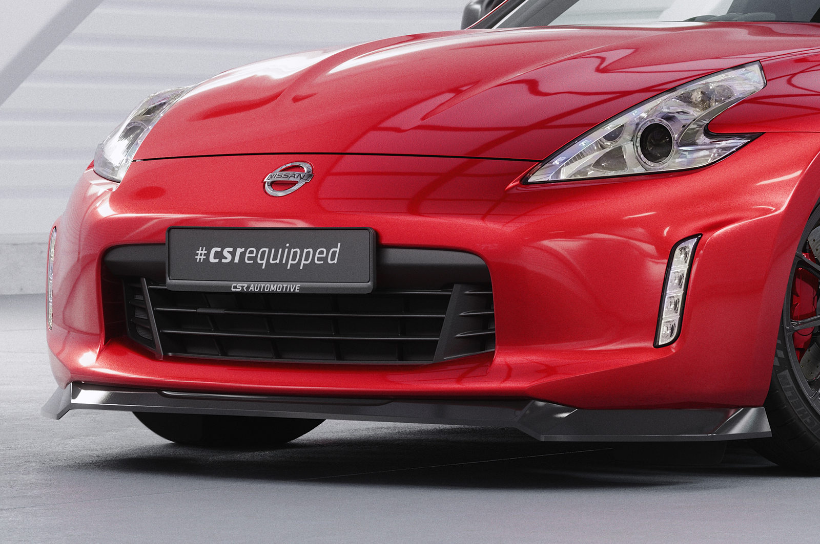 Lame de parechoc avant pour Nissan 370Z (Z34) toutes carrosseries (2013-2020) - Fabriqué en ABS (6 finitions au choix)
