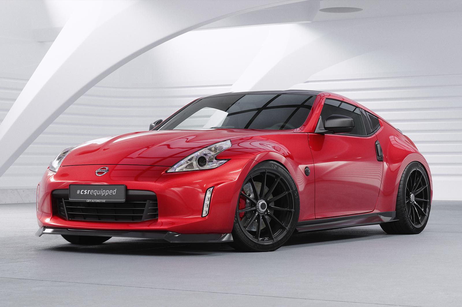 Lame de parechoc avant pour Nissan 370Z (Z34) toutes carrosseries (2013-2020) - Fabriqué en ABS (6 finitions au choix)