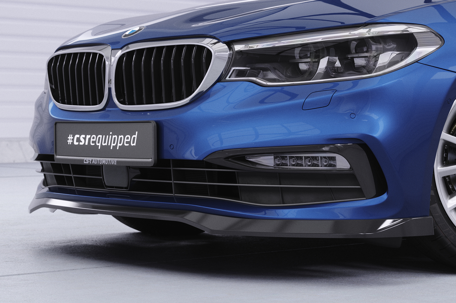 Lame de parechoc avant pour BMW Série 5 G30 / G31 finition de basebreake et Luxury Line (2017-06/2020) - Fabriqué en ABS (6 finitions au choix)
