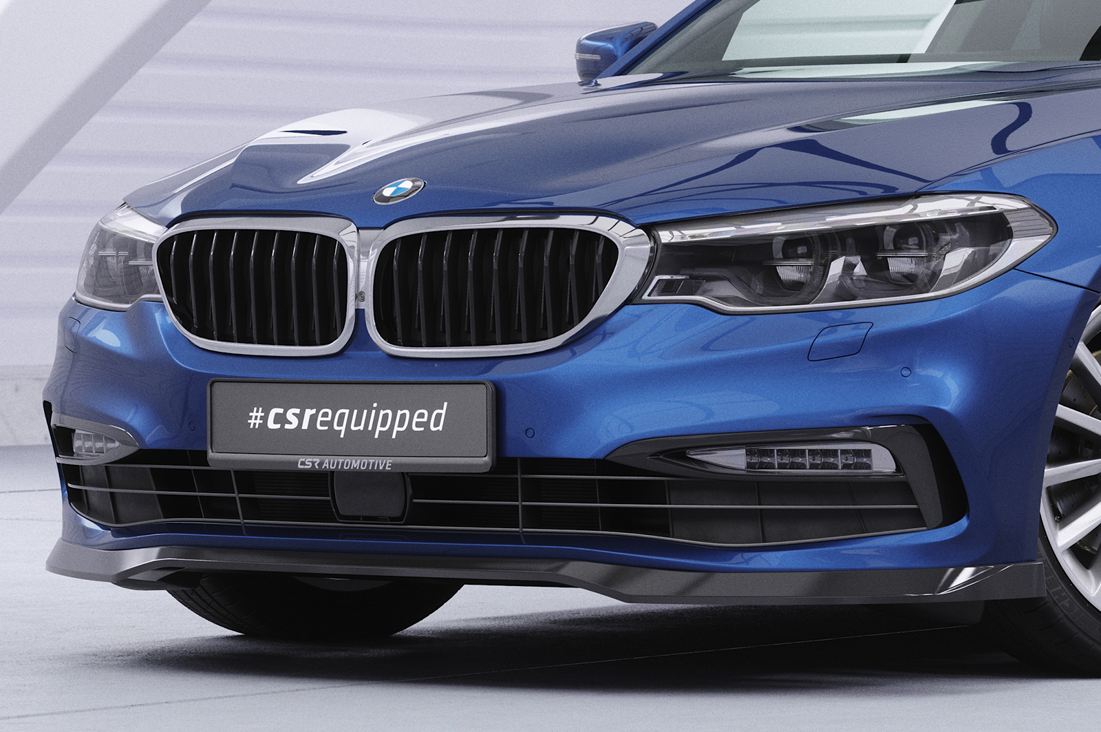 Lame de parechoc avant pour BMW Série 5 G30 / G31 finition de basebreake et Luxury Line (2017-06/2020) - Fabriqué en ABS (6 finitions au choix)