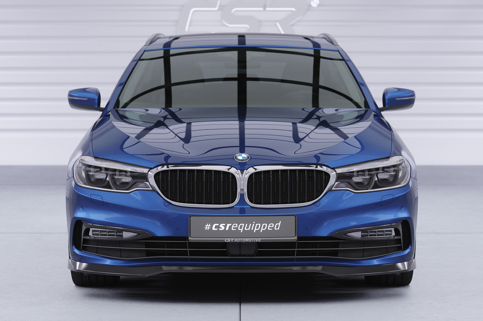 Lame de parechoc avant pour BMW Série 5 G30 / G31 finition de basebreake et Luxury Line (2017-06/2020) - Fabriqué en ABS (6 finitions au choix)