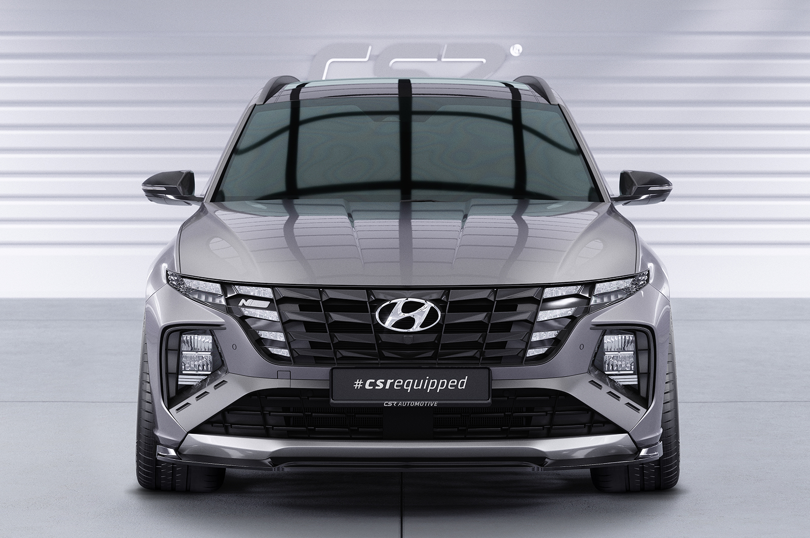 Lame de parechoc avant pour Hyundai Tucson 4 (NX4) N-Line (2020-04/2024) - Fabriqué en ABS (6 finitions au choix)