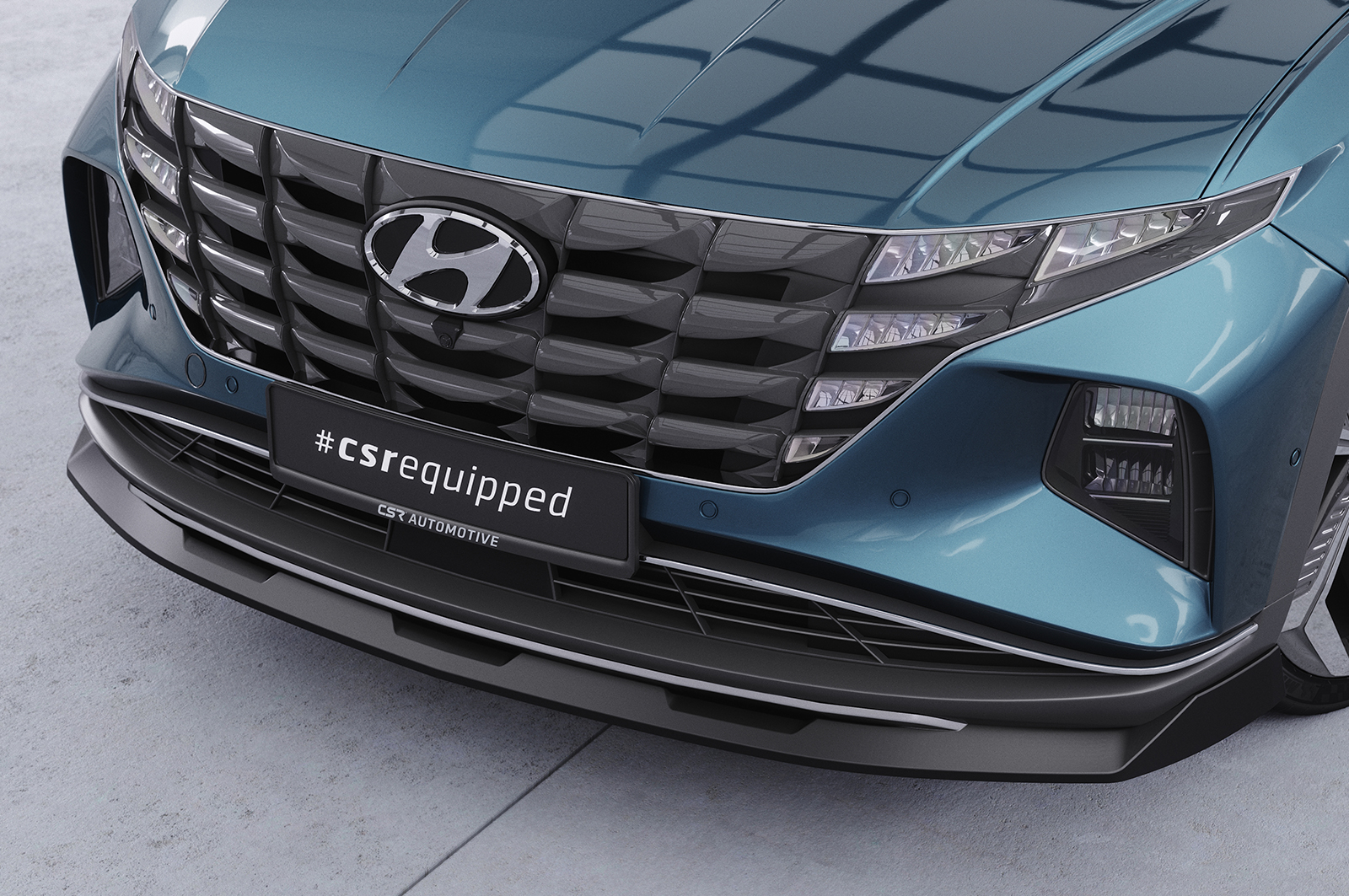 Lame de parechoc avant pour Hyundai Tucson 4 (NX4) toutes carrosseries (depuis 2020) - Fabriqué en ABS (6 finitions au choix)