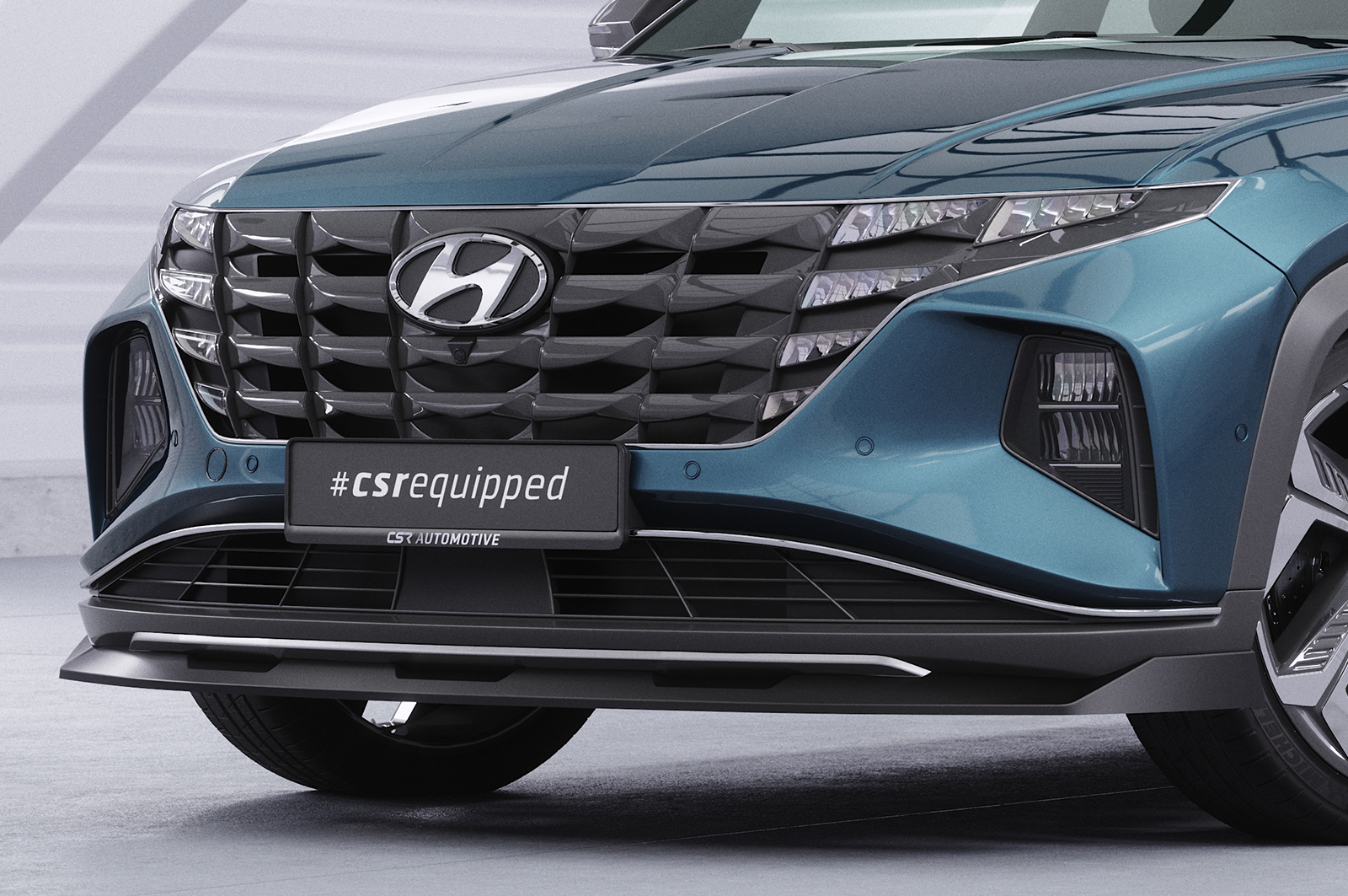 Lame de parechoc avant pour Hyundai Tucson 4 (NX4) toutes carrosseries (depuis 2020) - Fabriqué en ABS (6 finitions au choix)