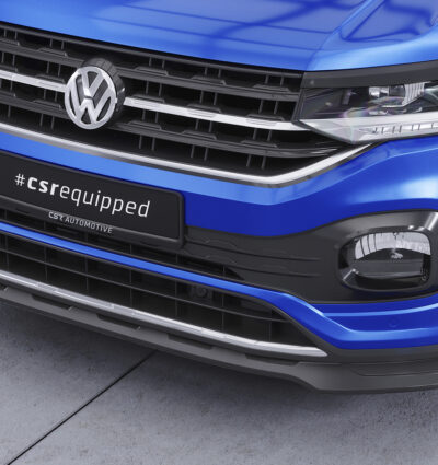 Lame de parechoc avant pour VW T-Cross (Typ C1) R-Line (depuis 2019) - Fabriqué en ABS (6 finitions au choix)