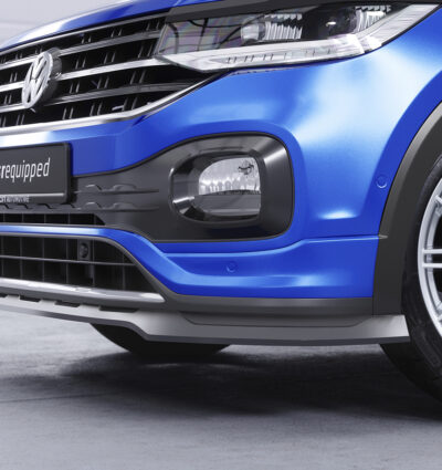 Lame de parechoc avant pour VW T-Cross (Typ C1) R-Line (depuis 2019) - Fabriqué en ABS (6 finitions au choix)