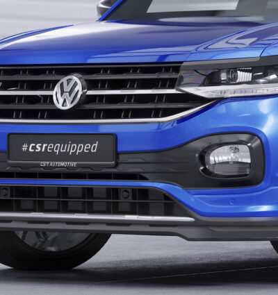 Lame de parechoc avant pour VW T-Cross (Typ C1) R-Line (depuis 2019) - Fabriqué en ABS (6 finitions au choix)