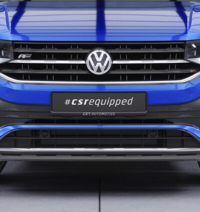 Lame de parechoc avant pour VW T-Cross (Typ C1) R-Line (depuis 2019) - Fabriqué en ABS (6 finitions au choix)