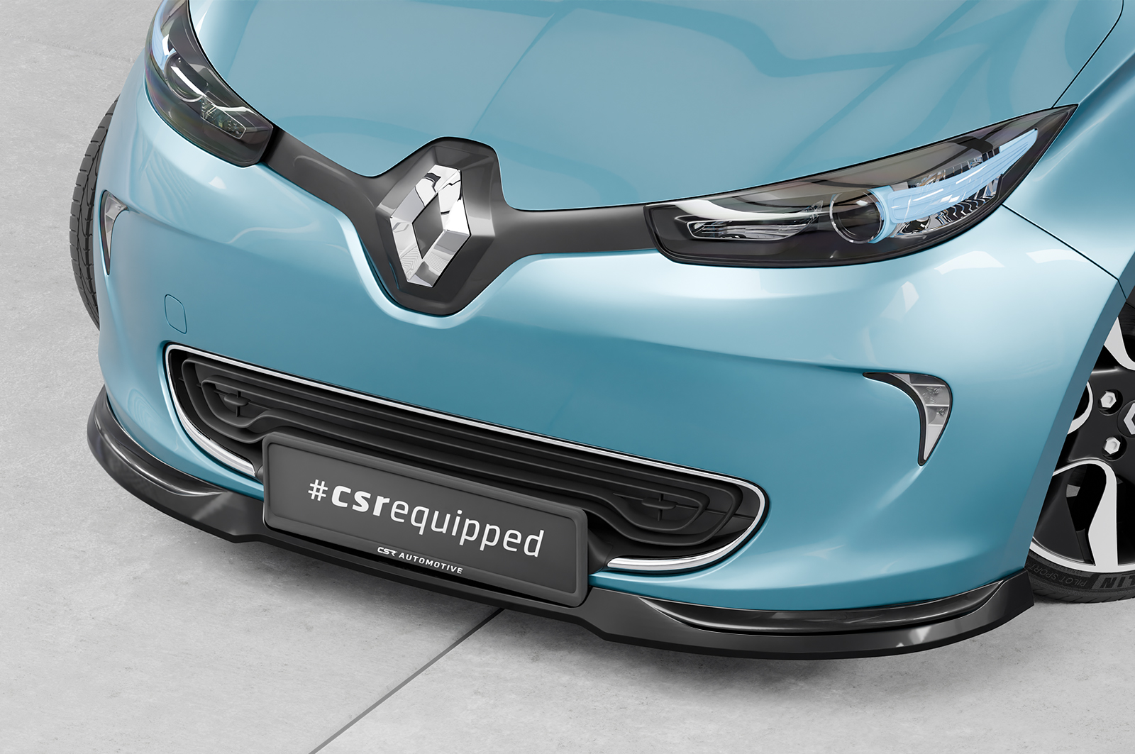 Lame de parechoc avant pour Renault Zoe toutes carrosseries (depuis 2012) - Fabriqué en ABS (6 finitions au choix)