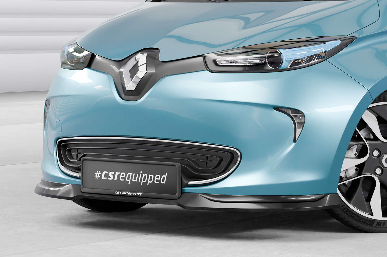 Lame de parechoc avant pour Renault Zoe toutes carrosseries (depuis 2012) - Fabriqué en ABS (6 finitions au choix)