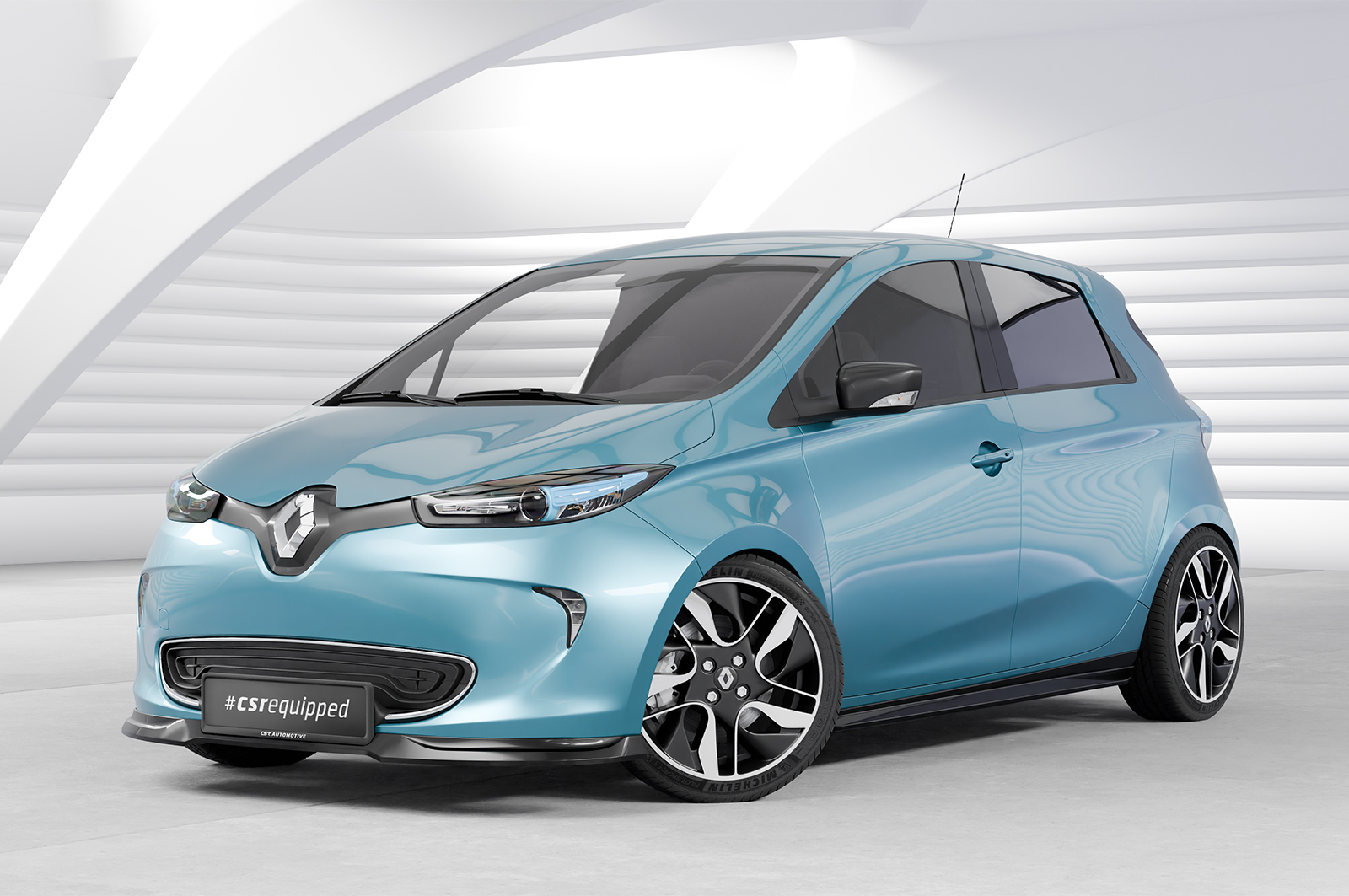 Lame de parechoc avant pour Renault Zoe toutes carrosseries (depuis 2012) - Fabriqué en ABS (6 finitions au choix)