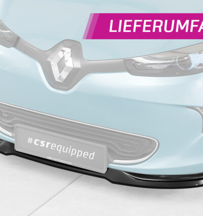 Lame de parechoc avant pour Renault Zoe toutes carrosseries (depuis 2012) - Fabriqué en ABS (6 finitions au choix)