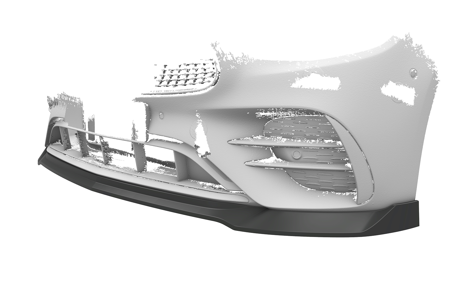 Lame de parechoc avant pour Mercedes-Benz Classe E W213 / S213 AMG-Line (MOPF) (depuis 2020) - Fabriqué en ABS (6 finitions au choix)