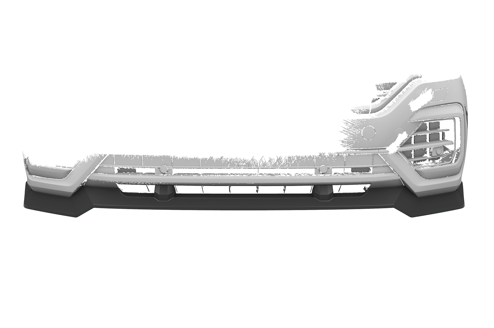 Lame de parechoc avant pour VW Touareg 3 (Typ CR) R-Line (2018-2023) - Fabriqué en ABS (6 finitions au choix)