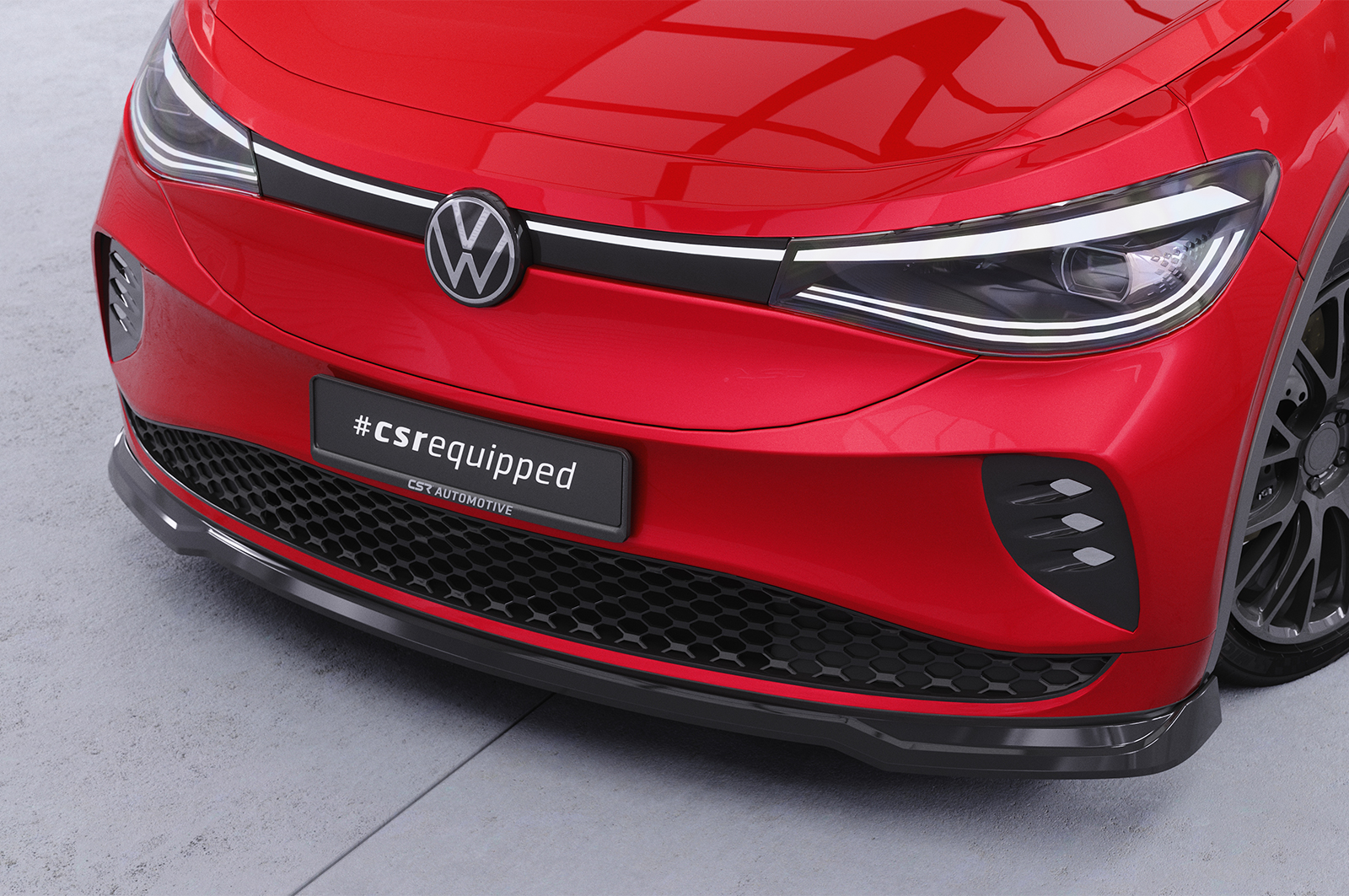 Lame de parechoc avant pour VW ID.5 GTX (depuis 2021) - Fabriqué en ABS (6 finitions au choix)