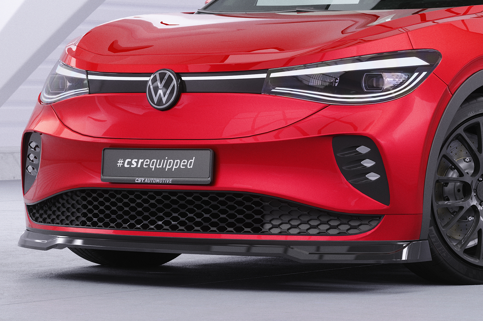 Lame de parechoc avant pour VW ID.5 GTX (depuis 2021) - Fabriqué en ABS (6 finitions au choix)