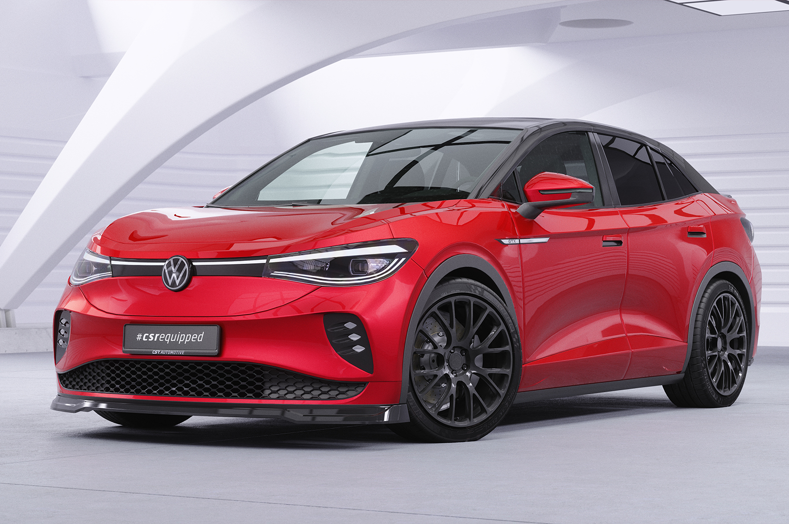 Lame de parechoc avant pour VW ID.5 GTX (depuis 2021) - Fabriqué en ABS (6 finitions au choix)