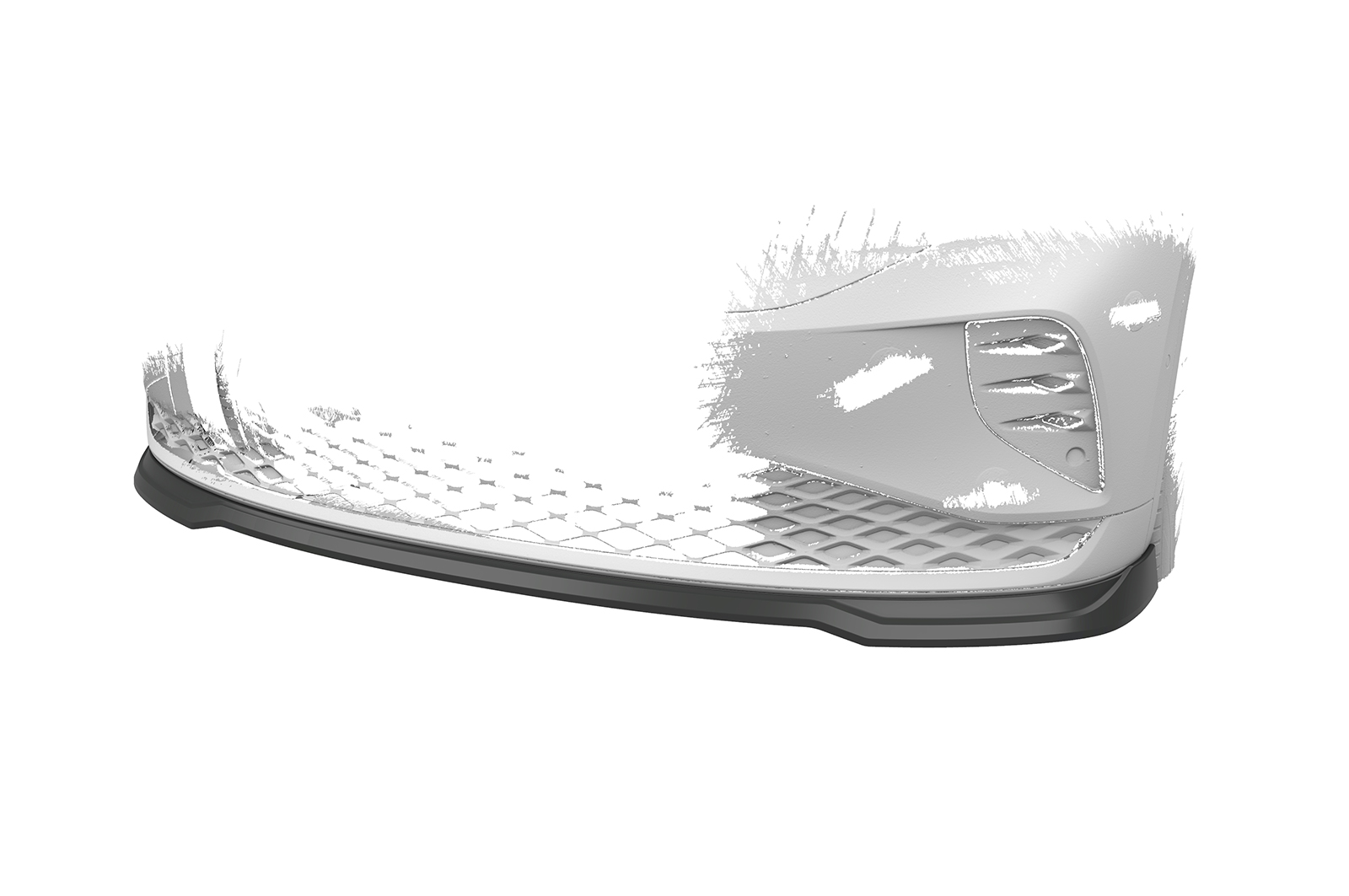 Lame de parechoc avant pour VW ID.5 GTX (depuis 2021) - Fabriqué en ABS (6 finitions au choix)