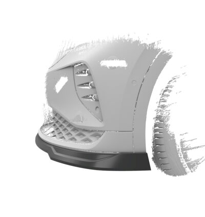 Lame de parechoc avant pour VW ID.5 GTX (depuis 2021) - Fabriqué en ABS (6 finitions au choix)