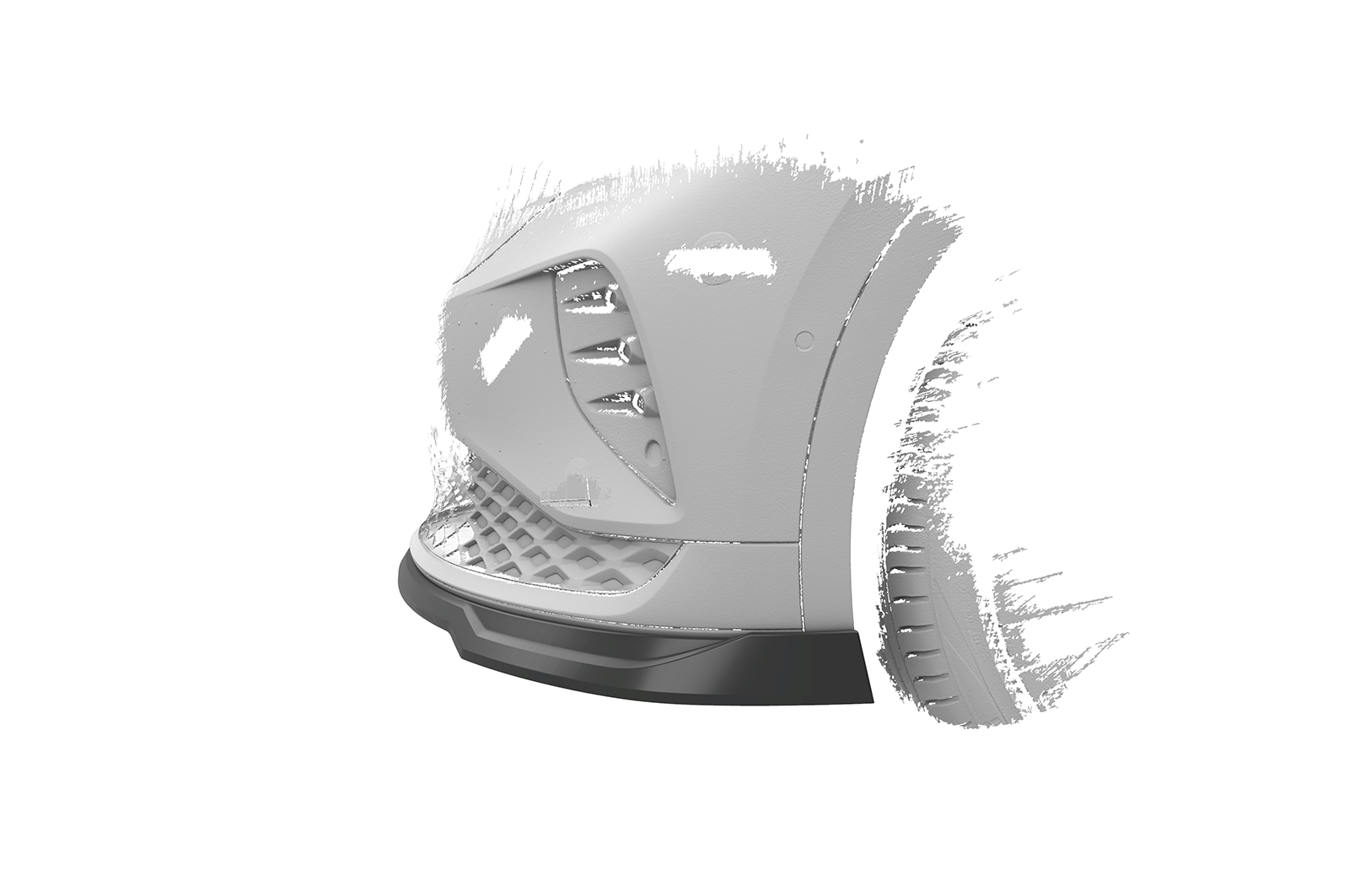 Lame de parechoc avant pour VW ID.5 GTX (depuis 2021) - Fabriqué en ABS (6 finitions au choix)