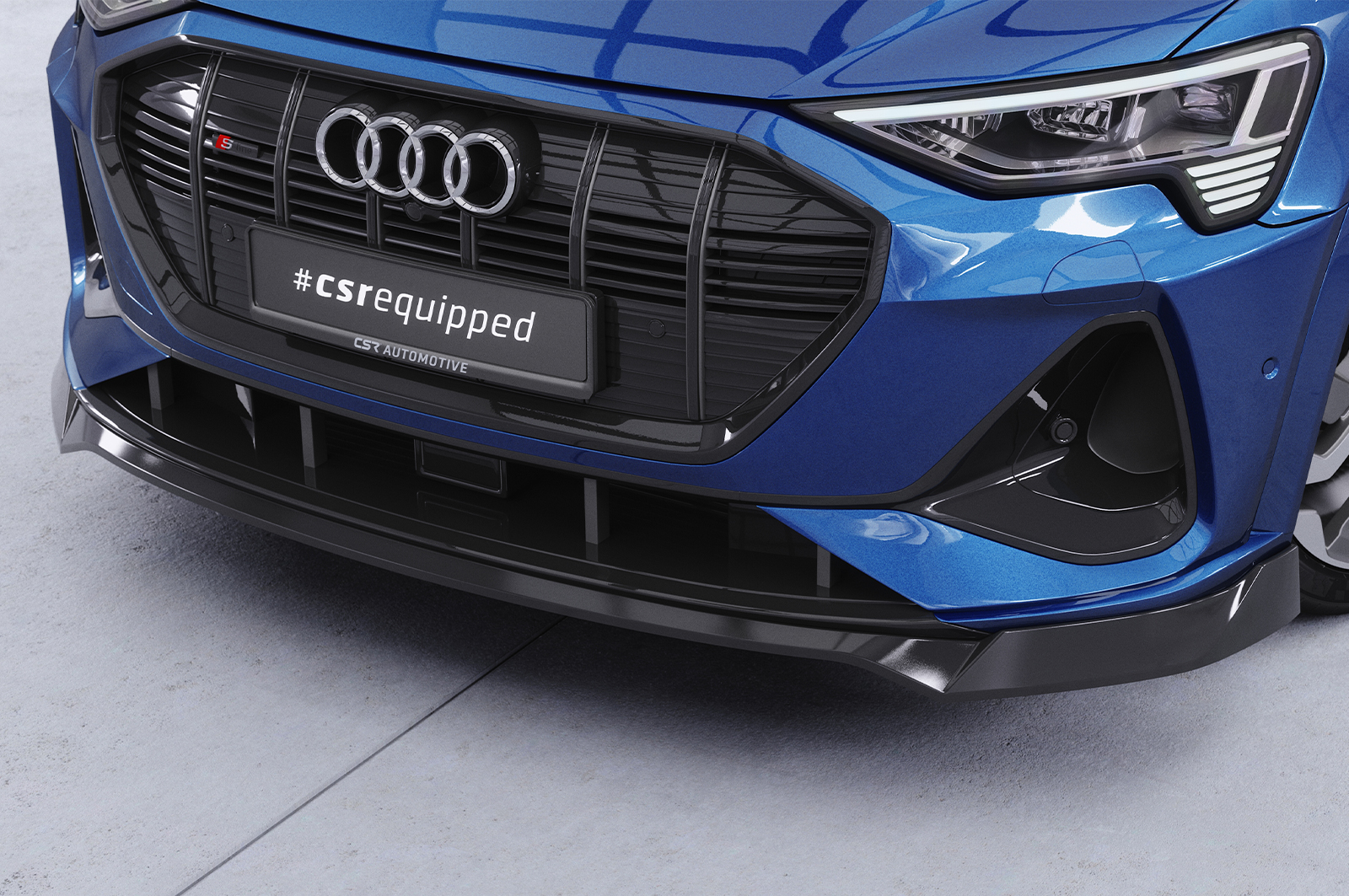 Lame de parechoc avant pour Audi e-tron GE toutes carrosseries (2018-2022) - Fabriqué en ABS (6 finitions au choix)