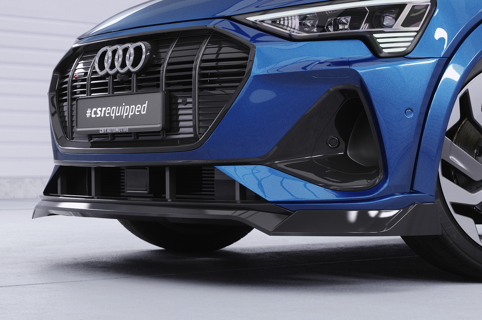 Lame de parechoc avant pour Audi e-tron GE toutes carrosseries (2018-2022) - Fabriqué en ABS (6 finitions au choix)