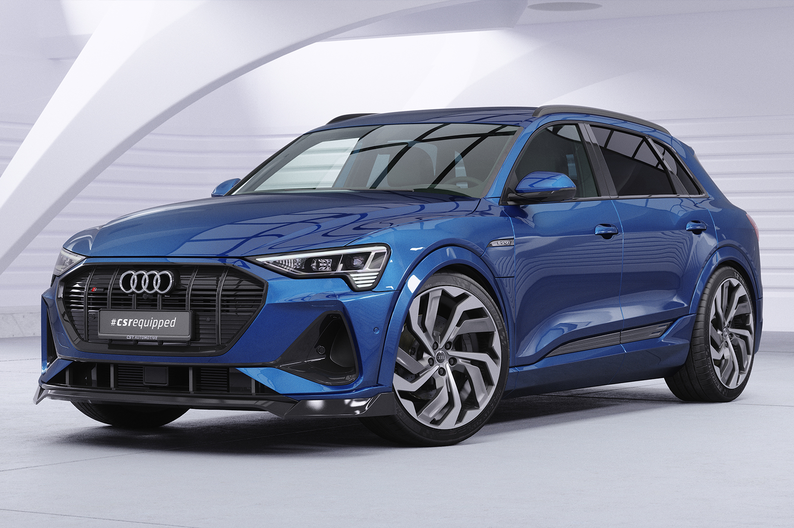 Lame de parechoc avant pour Audi e-tron GE toutes carrosseries (2018-2022) - Fabriqué en ABS (6 finitions au choix)