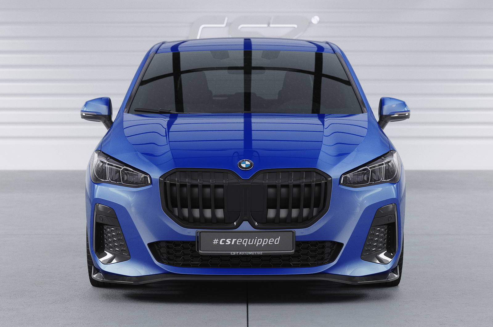 Lame de parechoc avant pour BMW Série 2 U06 Active Tourer avec Pack M (depuis 2021) - Fabriqué en ABS (6 finitions au choix)