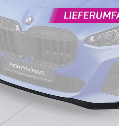 Lame de parechoc avant pour BMW Série 2 U06 Active Tourer avec Pack M (depuis 2021) - Fabriqué en ABS (6 finitions au choix)