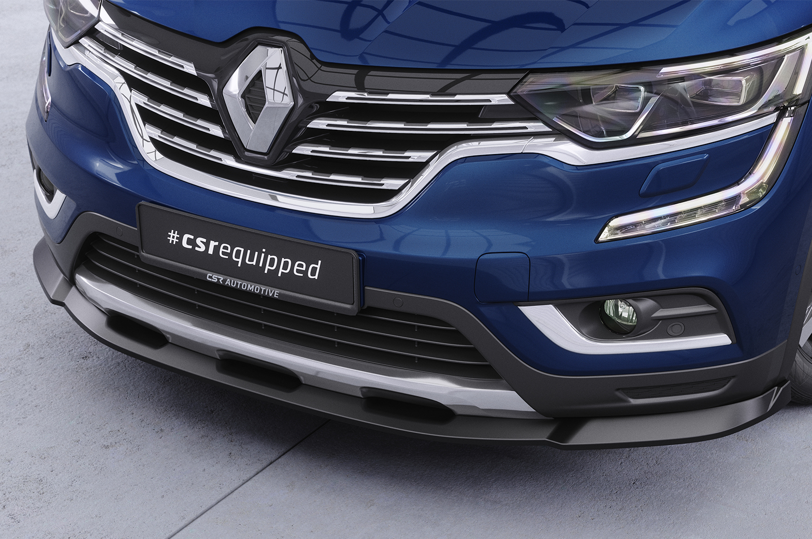 Lame de parechoc avant pour Renault Koleos (2. Generation) toutes carrosseries (facelift) (depuis 2019) - Fabriqué en ABS (6 finitions au choix)