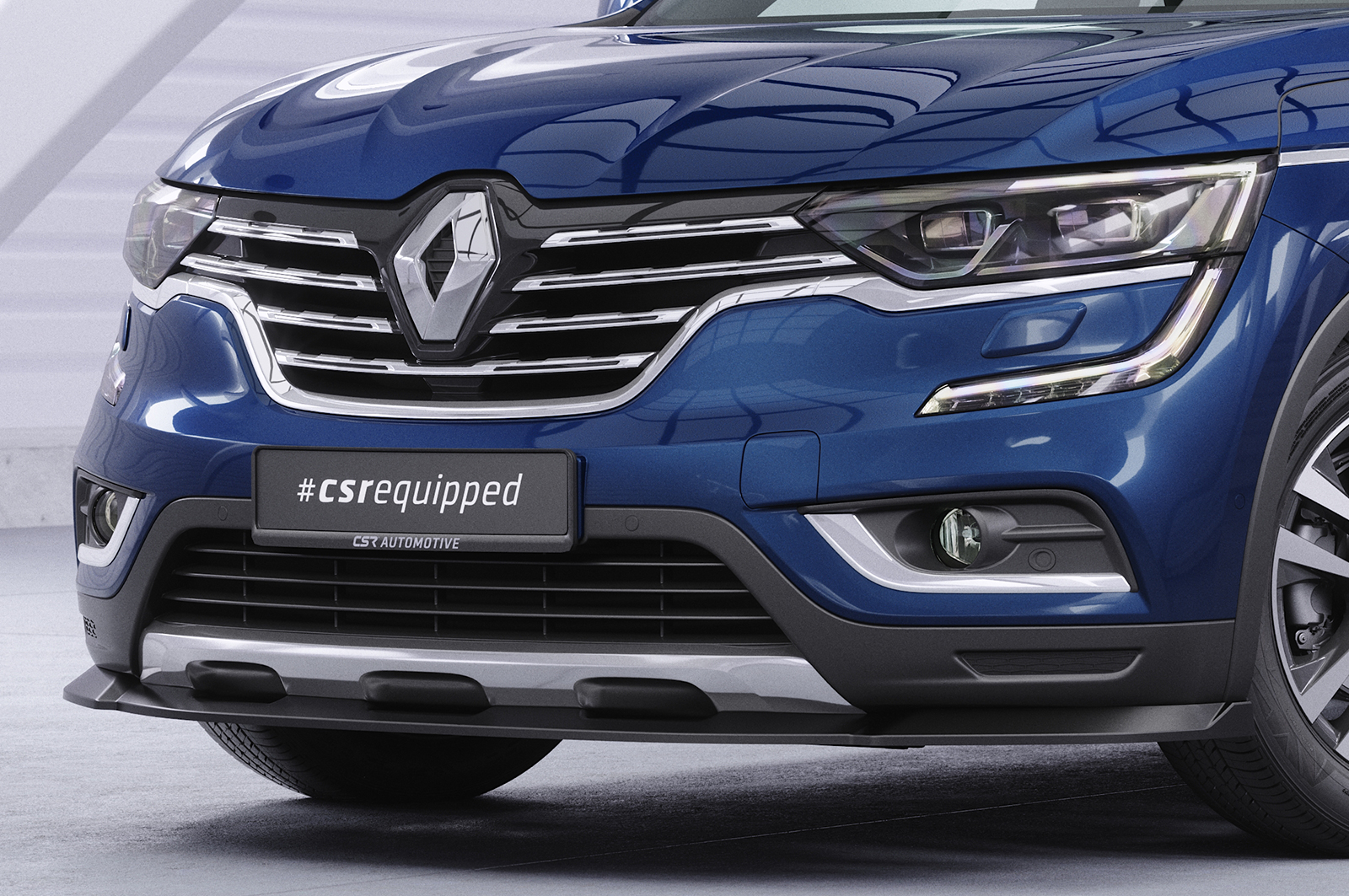 Lame de parechoc avant pour Renault Koleos (2. Generation) toutes carrosseries (facelift) (depuis 2019) - Fabriqué en ABS (6 finitions au choix)