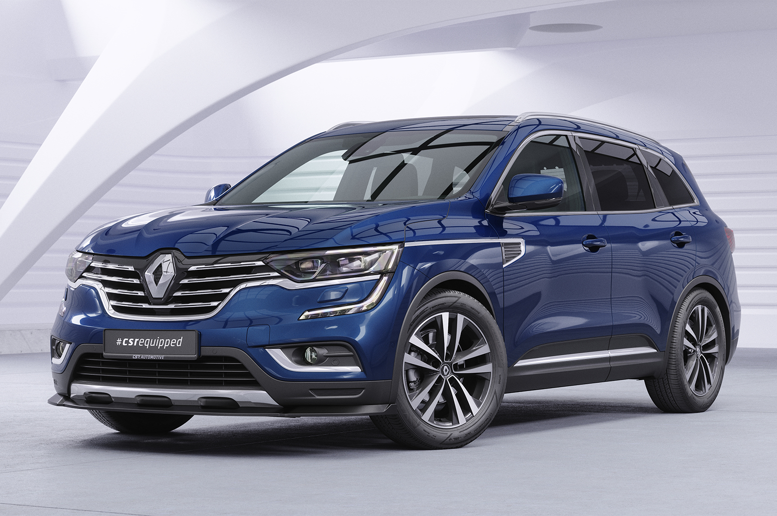 Lame de parechoc avant pour Renault Koleos (2. Generation) toutes carrosseries (facelift) (depuis 2019) - Fabriqué en ABS (6 finitions au choix)