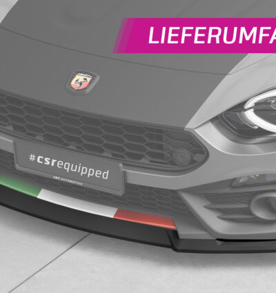 Lame de parechoc avant pour Fiat Abarth 124 Spider (09/2016-11/2019) - Fabriqué en ABS (6 finitions au choix)