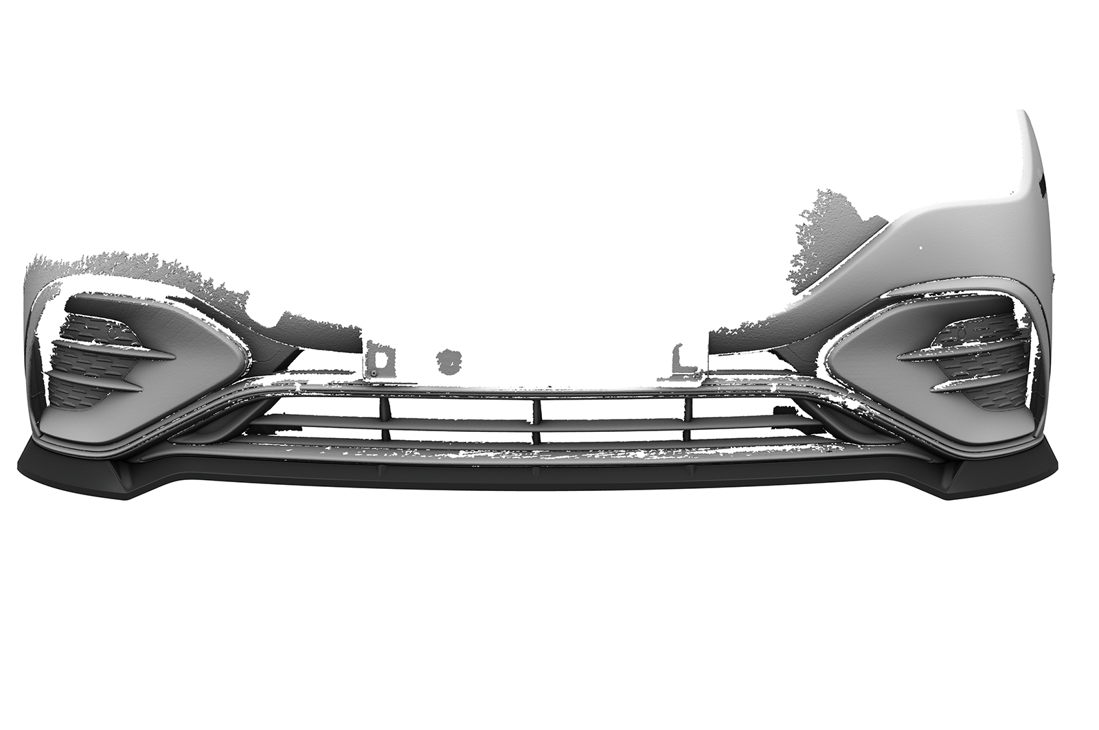 Lame de parechoc avant pour Mercedes-Benz EQE V295 AMG / AMG-Line (depuis 2022) - Fabriqué en ABS (6 finitions au choix)