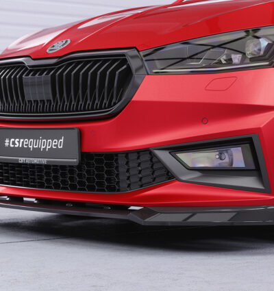 Lame de parechoc avant pour Skoda Fabia 4 Monte Carlo (depuis 2021) - Fabriqué en ABS (6 finitions au choix)