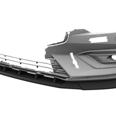 Lame de parechoc avant pour Volvo S60 (3. Gen) / V60 (2. Gen) toutes carrosseries (depuis 2018) - Fabriqué en ABS (6 finitions au choix)