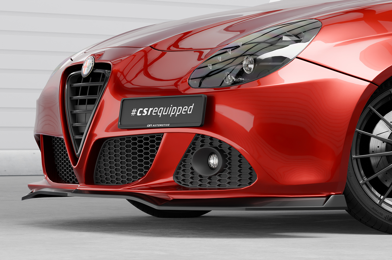 Lame de parechoc avant pour Alfa Romeo Giulietta (Typ 940) toutes carrosseries (2010-2020) - Fabriqué en ABS (6 finitions au choix)