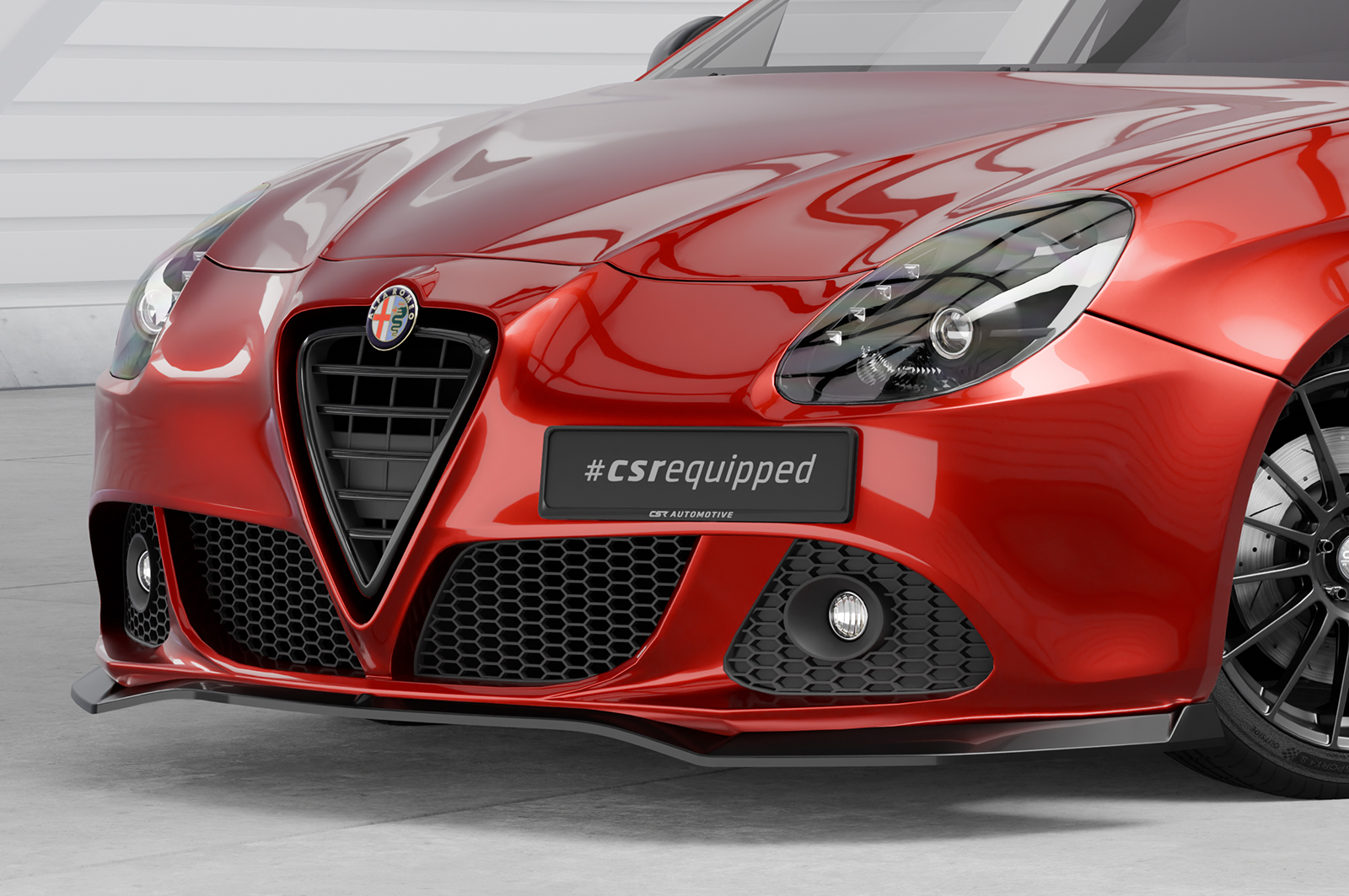 Lame de parechoc avant pour Alfa Romeo Giulietta (Typ 940) toutes carrosseries (2010-2020) - Fabriqué en ABS (6 finitions au choix)