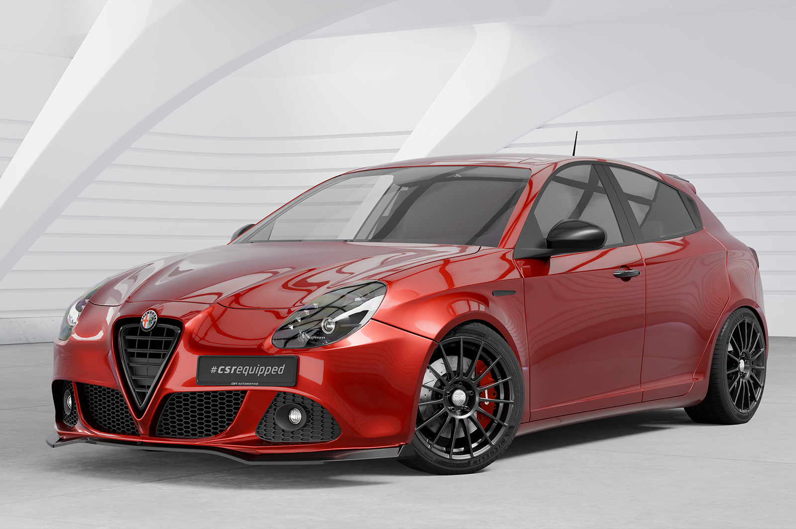 Lame de parechoc avant pour Alfa Romeo Giulietta (Typ 940) toutes carrosseries (2010-2020) - Fabriqué en ABS (6 finitions au choix)