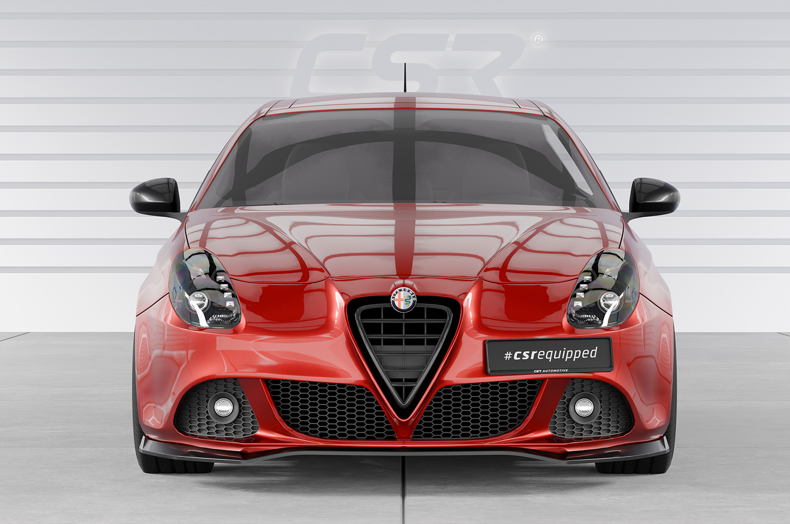 Lame de parechoc avant pour Alfa Romeo Giulietta (Typ 940) toutes carrosseries (2010-2020) - Fabriqué en ABS (6 finitions au choix)