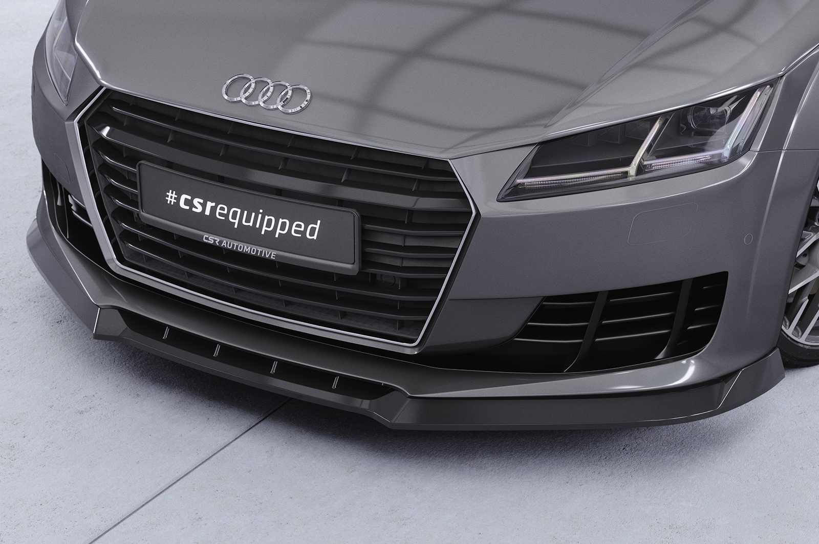 Lame de parechoc avant pour Audi TT FV / 8S coupé et cabriolet (2014-2018) - Fabriqué en ABS (6 finitions au choix)