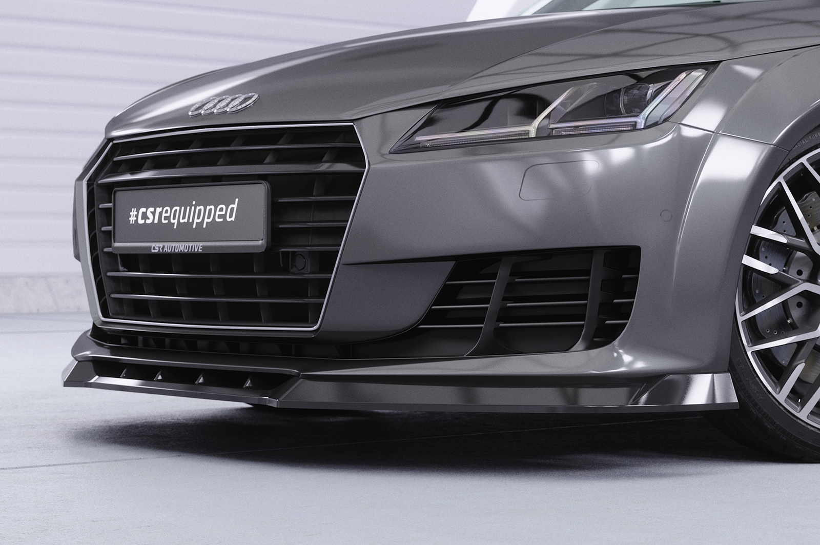 Lame de parechoc avant pour Audi TT FV / 8S coupé et cabriolet (2014-2018) - Fabriqué en ABS (6 finitions au choix)