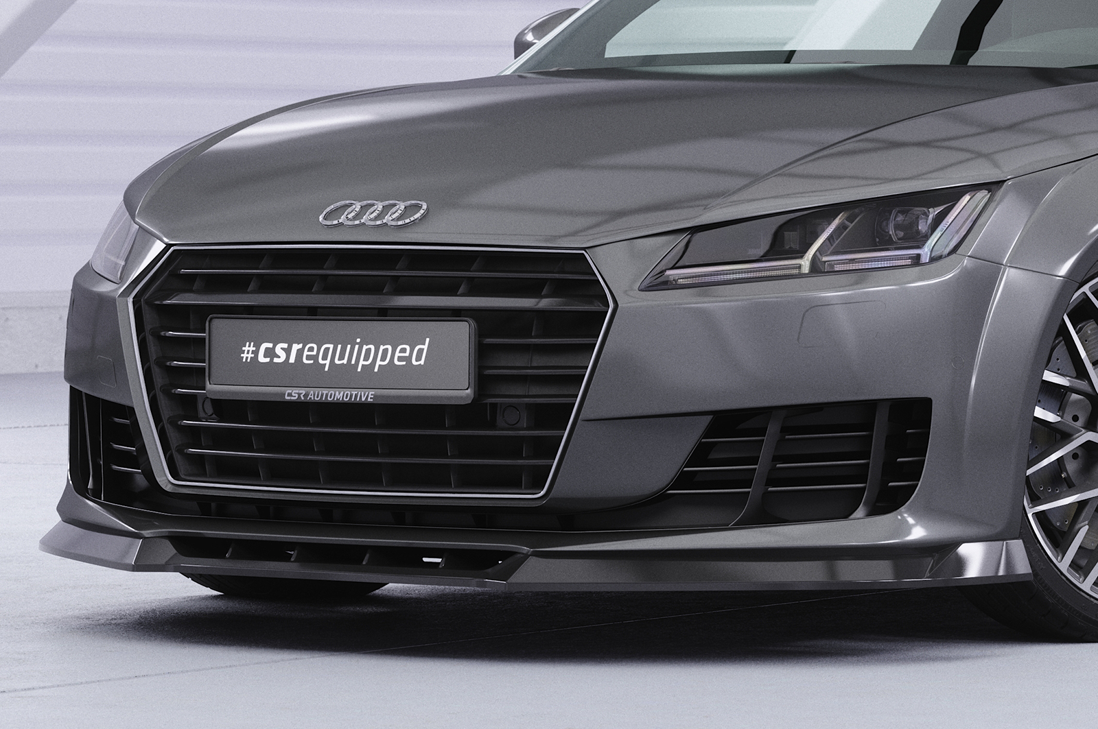 Lame de parechoc avant pour Audi TT FV / 8S coupé et cabriolet (2014-2018) - Fabriqué en ABS (6 finitions au choix)