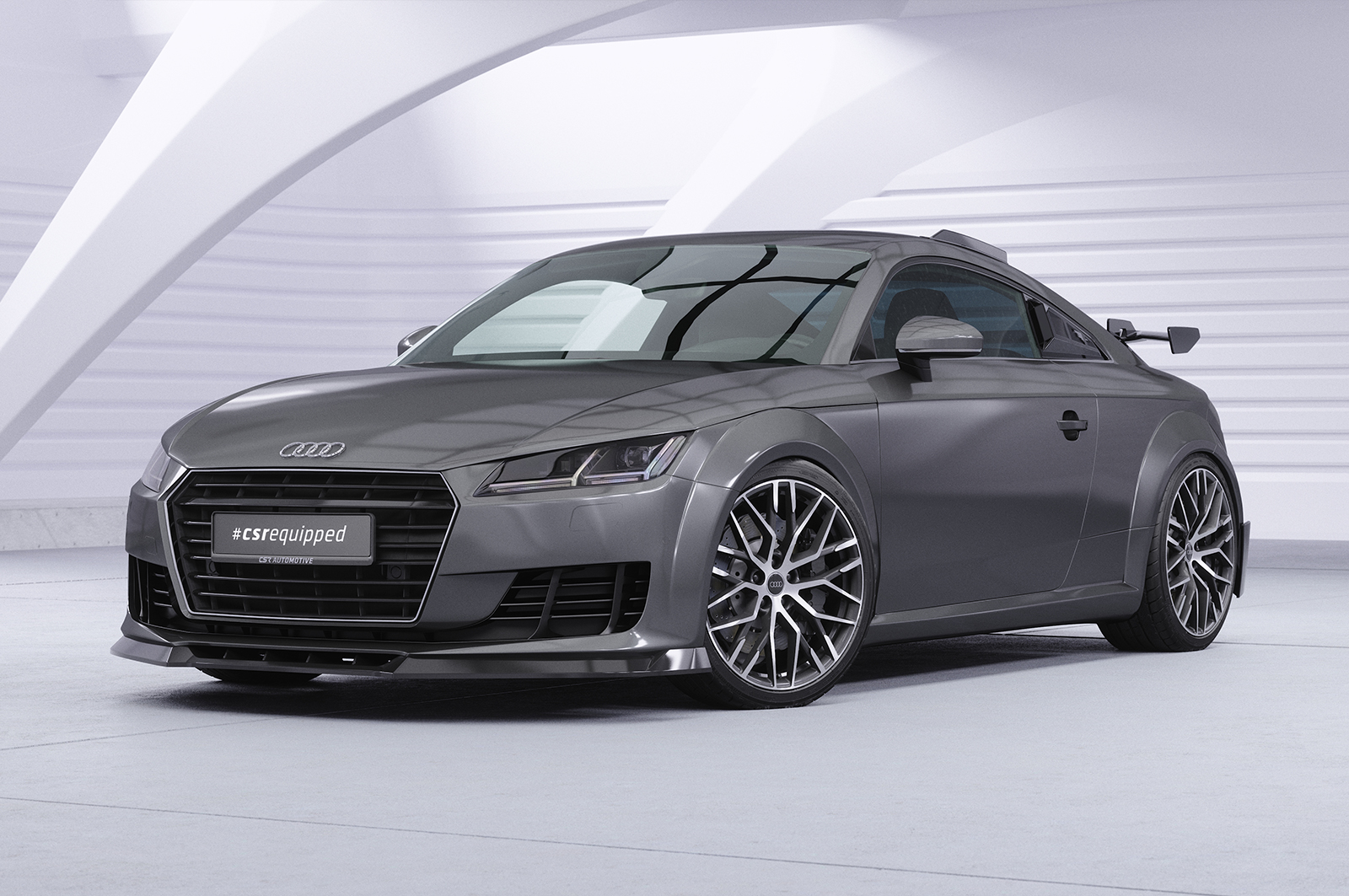 Lame de parechoc avant pour Audi TT FV / 8S coupé et cabriolet (2014-2018) - Fabriqué en ABS (6 finitions au choix)