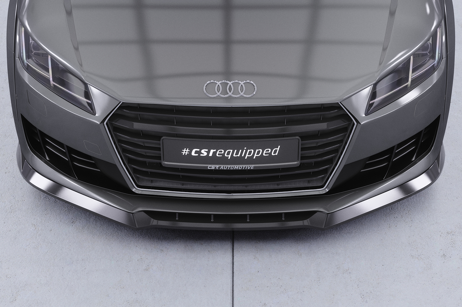 Lame de parechoc avant pour Audi TT FV / 8S coupé et cabriolet (2014-2018) - Fabriqué en ABS (6 finitions au choix)