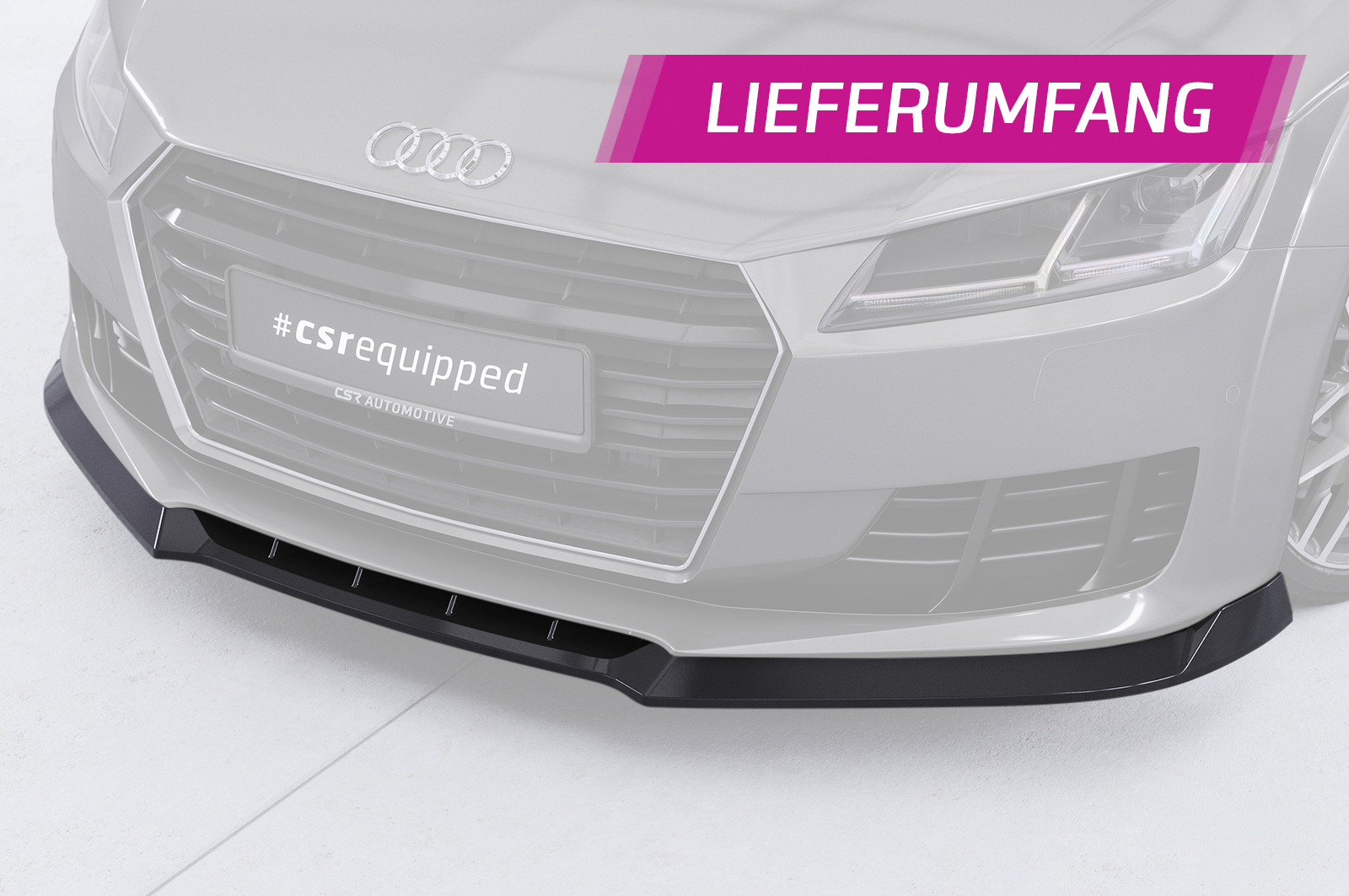 Lame de parechoc avant pour Audi TT FV / 8S coupé et cabriolet (2014-2018) - Fabriqué en ABS (6 finitions au choix)