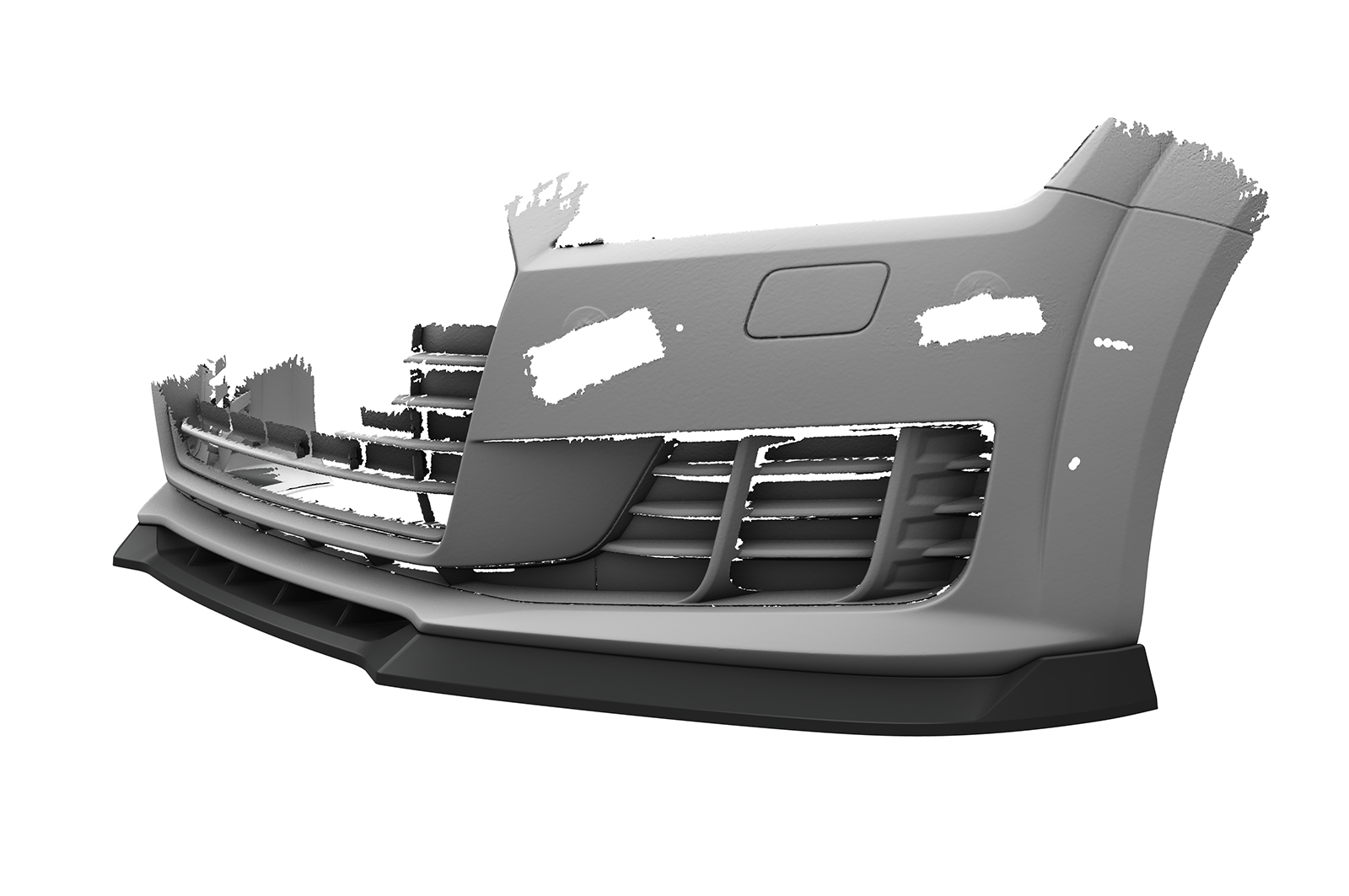 Lame de parechoc avant pour Audi TT FV / 8S coupé et cabriolet (2014-2018) - Fabriqué en ABS (6 finitions au choix)
