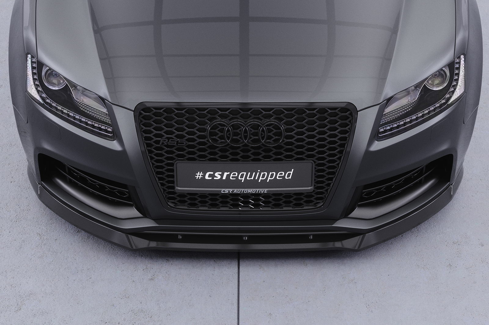 Lame de parechoc avant pour Audi RS5 (8T) facelift (2012-2015) - Fabriqué en ABS (6 finitions au choix)